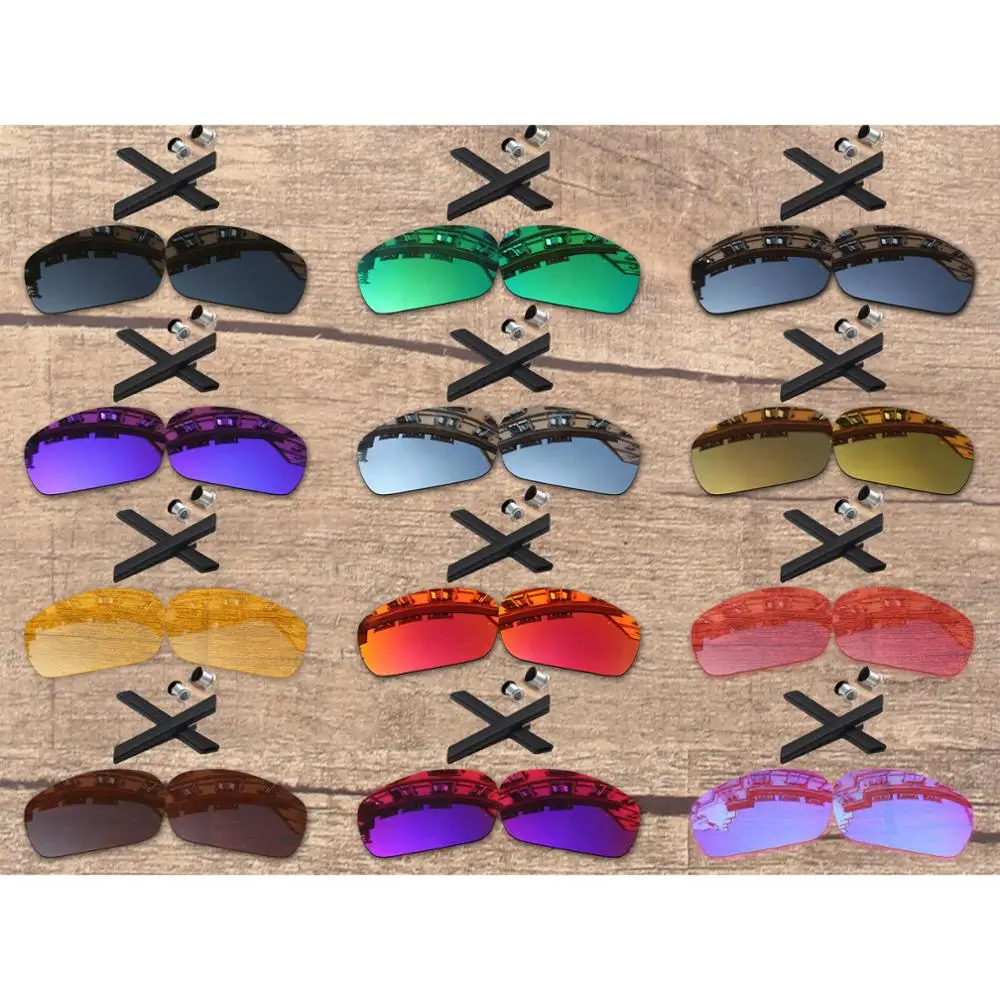 

Vonxyz 20+ Color Choices Polarized Replacement Lenses & Ear Socks & Black Bolts for-Oakley Jawbone Frame