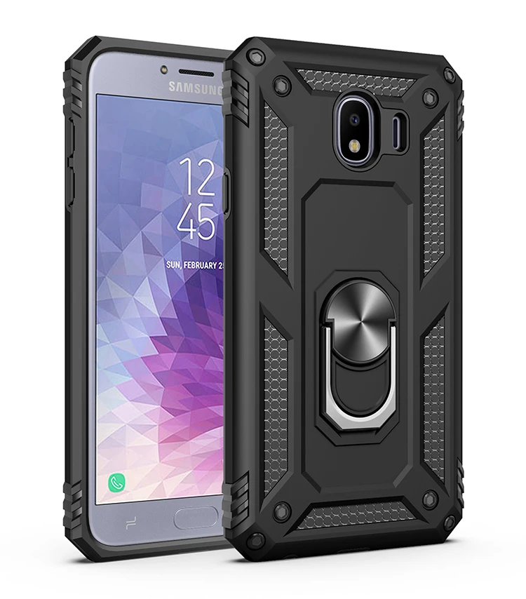 Luxury Armor Soft Shockproof Case For Samsung Galaxy J4 2018 J4 Plus J400F/DS SM-J415F/DS J415FN Silicone Bumper Hard PC Cover