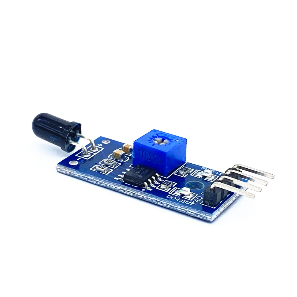 LM393 4 Pin IR Flame Detection Sensor Module Fire Detector Infrared Receiver Module for arduino Diy Kit