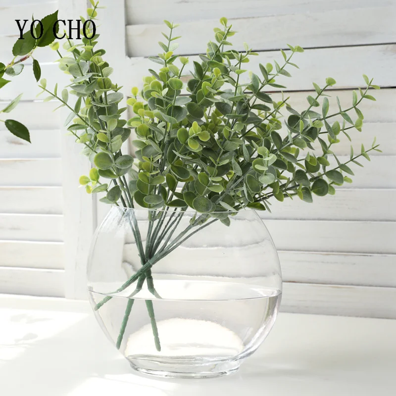 Nordic Wind Artificial Plants Bunch Eucalyptus Money Leaf Home Wedding Decor Flower Wreath Arrangement Photography Props