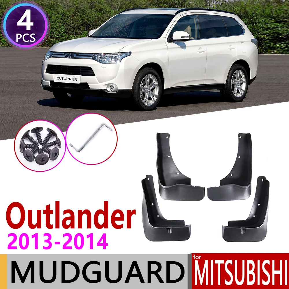 Car Mudflaps Front Rear for Mitsubishi Outlander 2013 2014 Fender Mud Guard Flaps Splash Flap Mudguards Accessories 3rd 3 Gen