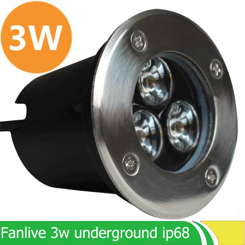 

10pc 3W Round AC110V DC12v IP65 Aluminum Parking Garden Outdoor Lighting Led Floor Light Terraza Underground Lamps 220v