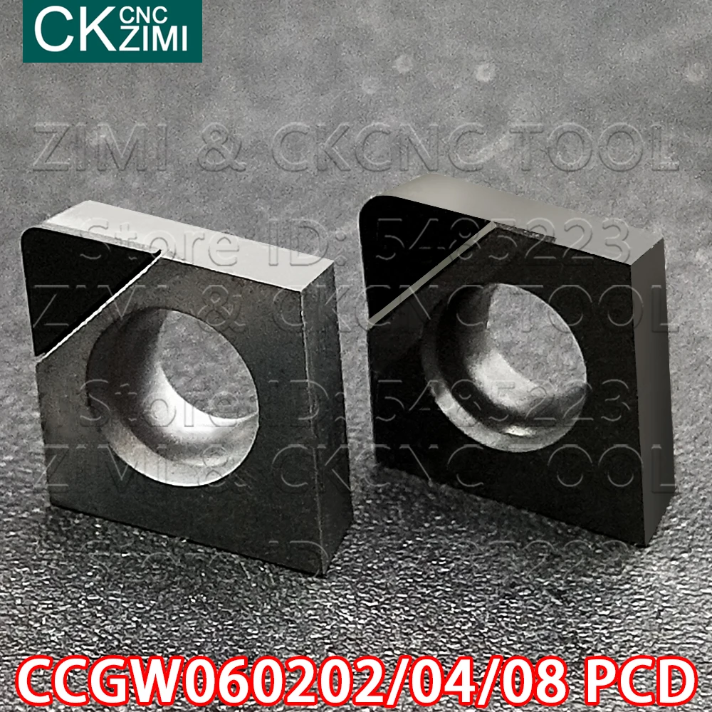 CCMT CCGW060202 PCD CCGW060204 PCD CCMT CCGW060208 PCD Dimamond PCD CNC вставки токарные режущие инструменты CCMT CCGW 0602 для алюминия