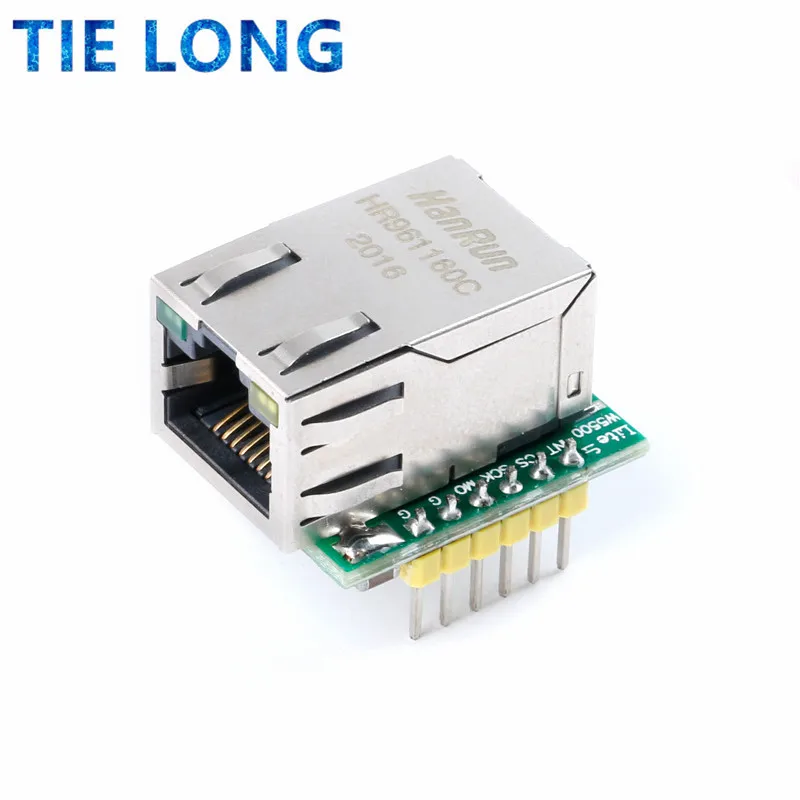 TIELONG Smart Electronics USR-ES1 W5500 Chip New SPI to LAN/ Ethernet Converter TCP/IP Mod