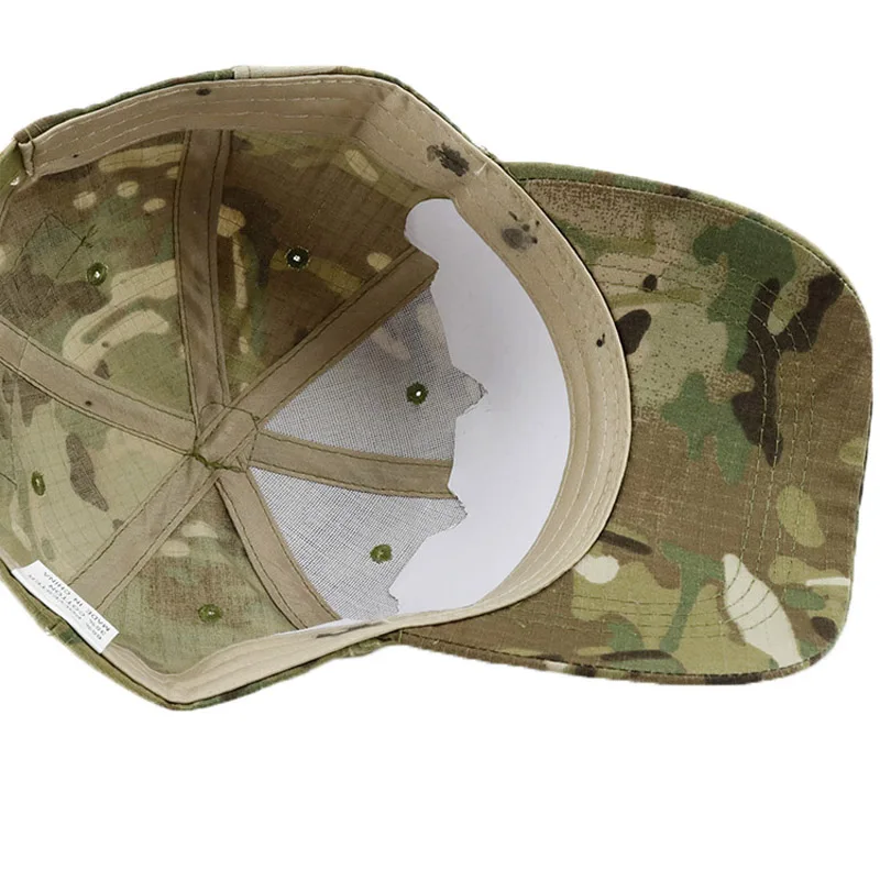 Gorra de béisbol con estampado de camuflaje para hombre, gorro táctico con Cierre trasero, 13 colores