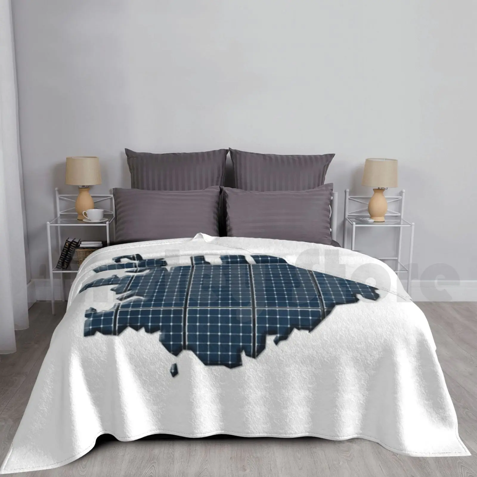 Solar Iceland Blanket Fashion Custom Cell Cells Centrale Électrique Solaire Concept Consumption Country