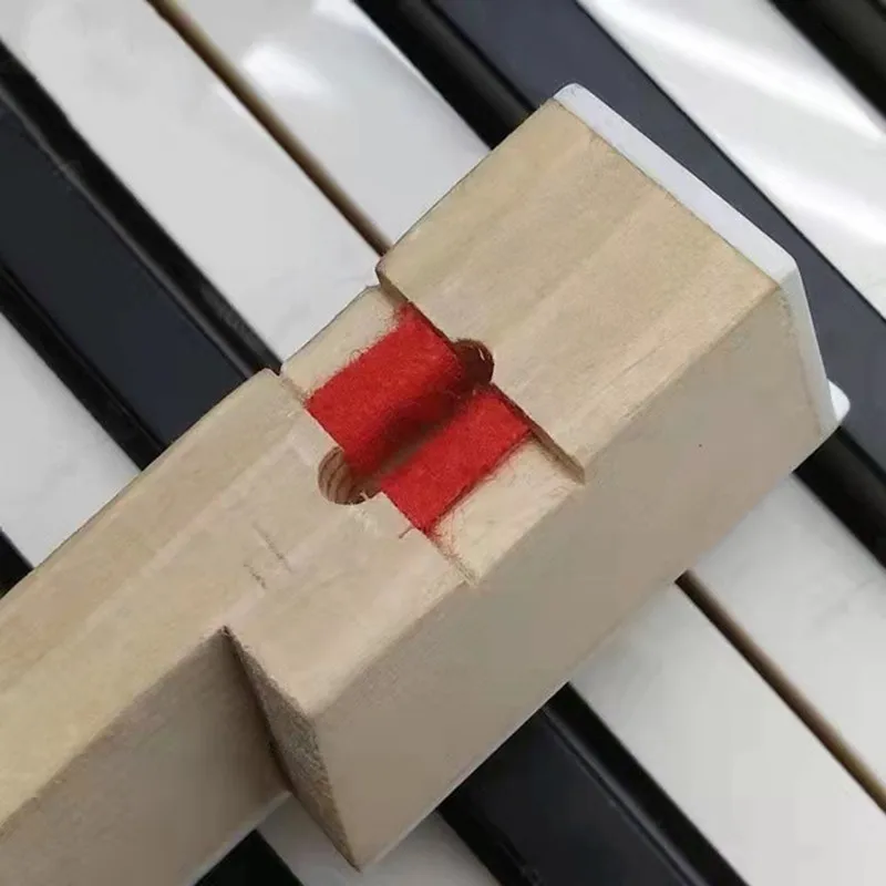 Xuan Gong Piano Tuning Tool  Parts  Keyhole Hot-Melt Adhesive Tape Red Carpet Fittings 015B 015C