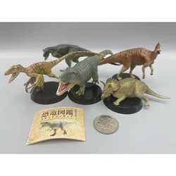 Dinosaur Stereo Illustrated Book Gashapon Toy Tyrannosaurus Carnotaurus Triceratops Action Figure Simulation Model Ornament Toys
