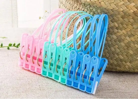 Clip household plastic hanger windbreaker clip small power clothespin drying clip