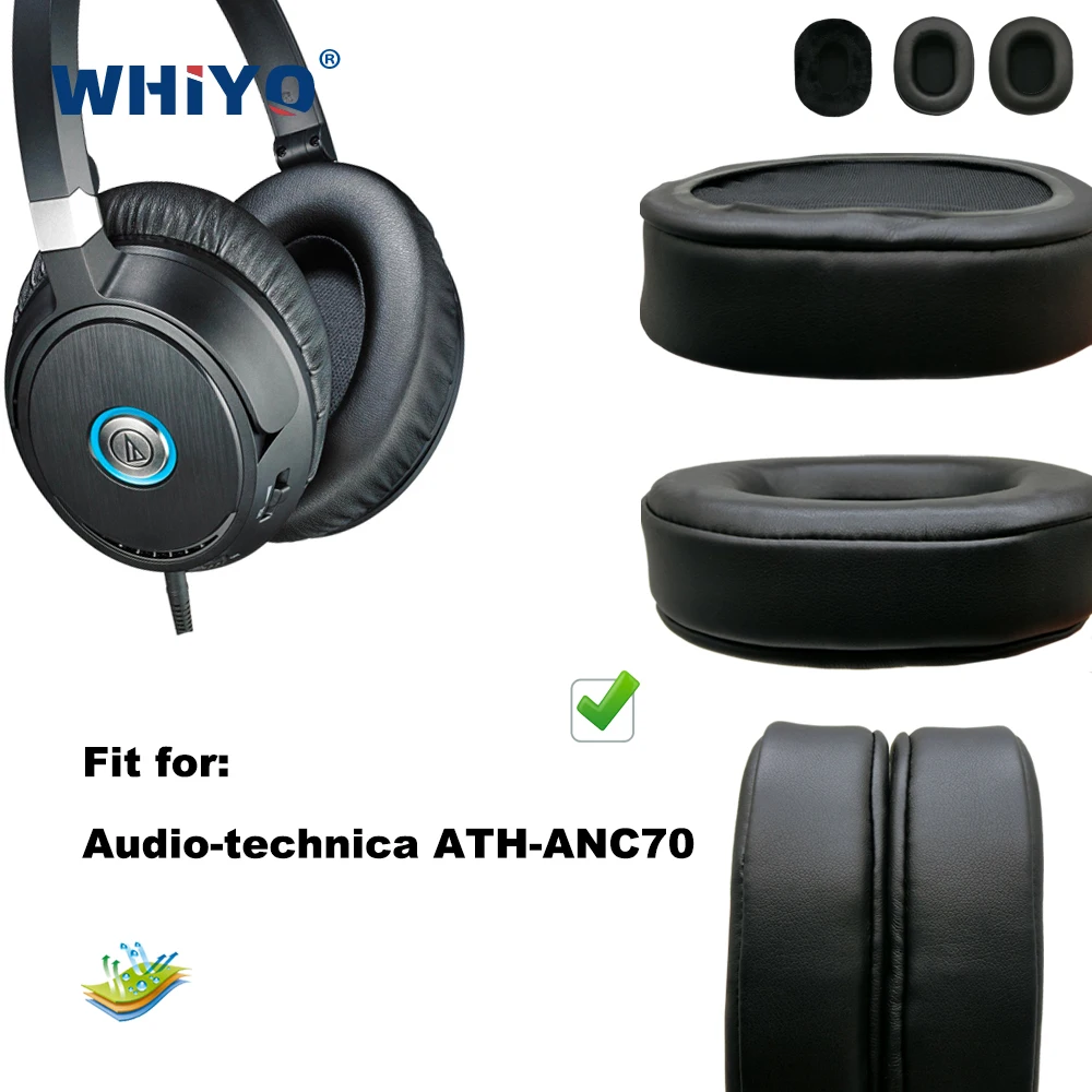 

Замена амбушюры для Audio-Technica ATH-ANC70 ATHANC70 гарнитура Запчасти кожаные подушки сиденья бархат наушники рукав крышка