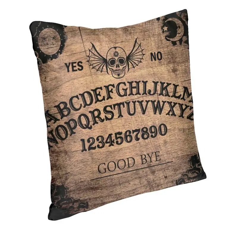 Classic Ouija Board Cushion Cover 40x40 Home Decor 3D Print Gothic Witch Death Throw Pillow For Living Room Double Side