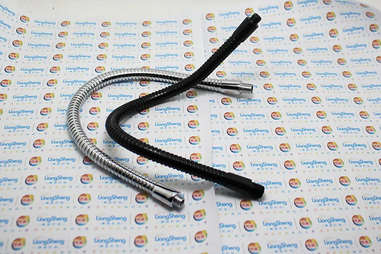 2PCS Dia 6mm 10 15 20 25 30CM Two Head M8+M8 Led lamp metal hose gooseneck serpentine tube clamp lamp, flexible metal tubing