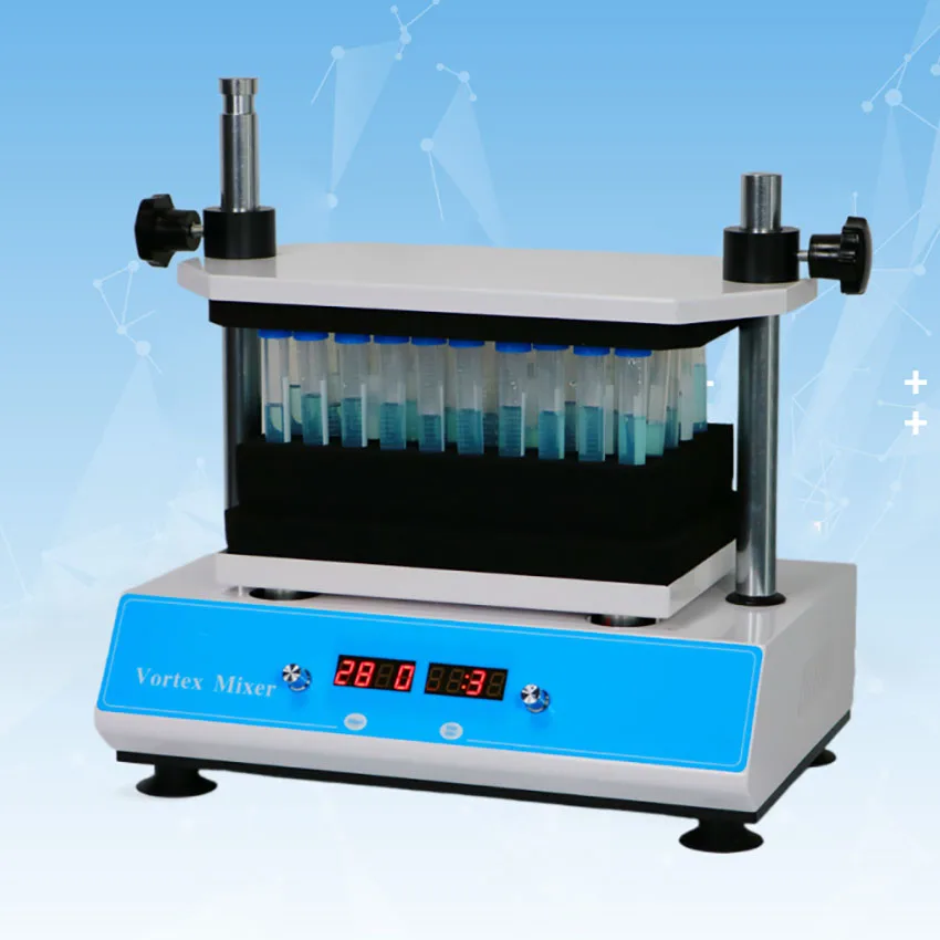 

110/220V Multi-Tube Vortex Mixer Laboratory Mixer Multi-Sample Mixing Device Oscillator Speed 500-2800rpm Horizontal Rotation