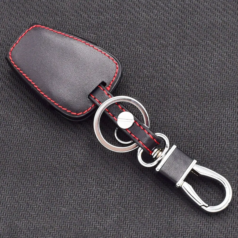 Leather Car Key Cover For Mercedes Benz C E G M R S Class 2000 2001 2002 2003 2004 2005 Smart Remote Control Fobs Protector Case - Image 5