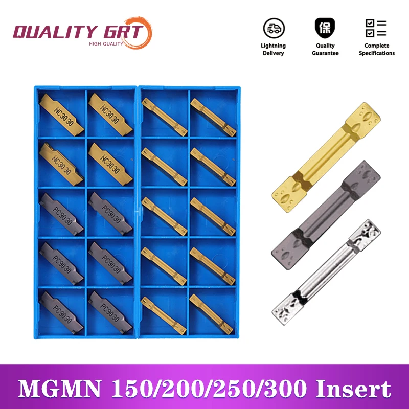 

Q.Grt Slotting tool MGMN300 MGMN200 MGMN150 MGMN400 Lathe CNC tool carbide blade cut-off and grooving tool MGEHR insert