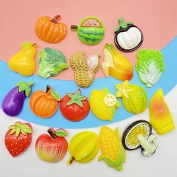 Mini cabujones de resina con reverso plano para manualidades, accesorios de decoración, Kawaii, 20 piezas, Serie de frutas mezcladas, álbum de recortes, joyería artesanal, G59