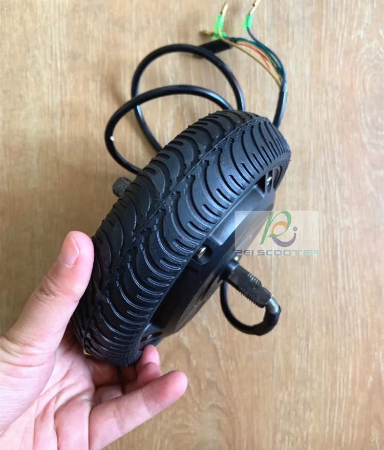 6 inch 6.5inch BLDC brushless no-gear dc scooter wheel hub motor double shafts with tire and hall sensor phub-161KM