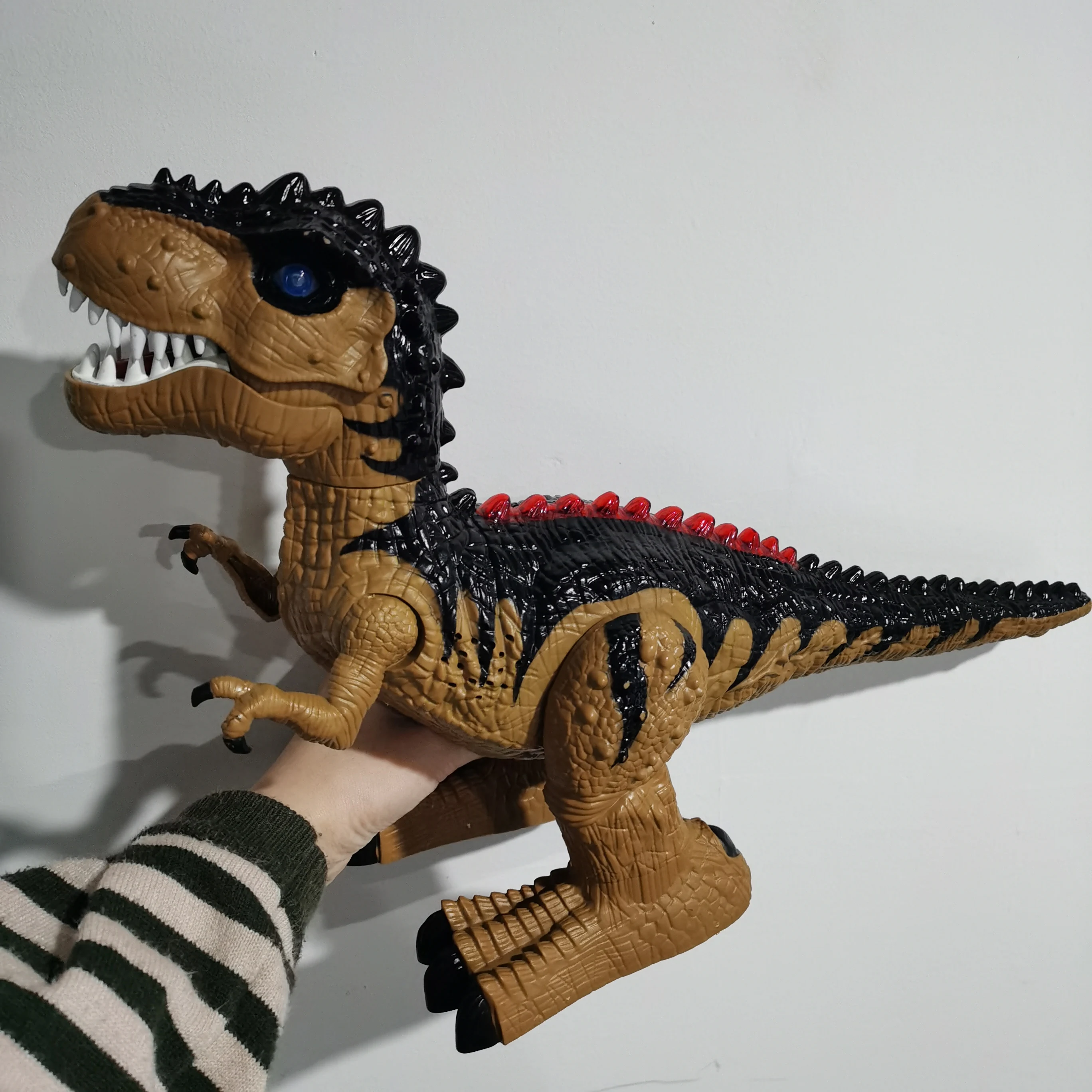 Brinquedos de crianças com controle remoto, dinossauros elétricos, robô rc, brinquedo de escavação leve, jurássicos, brinquedos educacionais para meninos