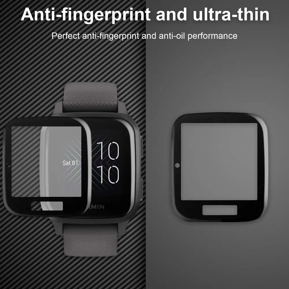 Full Cover Screen Protector For Garmin Venu Sq Smart Watch Anti-scratch Screen Protective Film Ultra-thin Soft Film Accessories