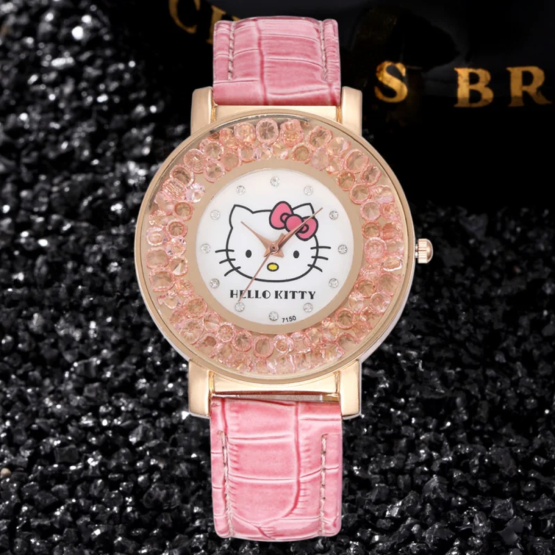 Women Dress Crystal Dial Rhinestone Clock Quartz Watch Girls Watches Kids Wristwatch Ladies Watch  bayan saat