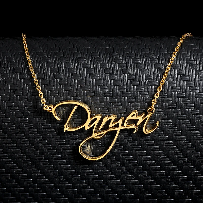 Custom Cursive Name Necklaces For Women Men Stainless Steel Customized Necklace Pendant Personalized Jewelry Gift Neck Chain