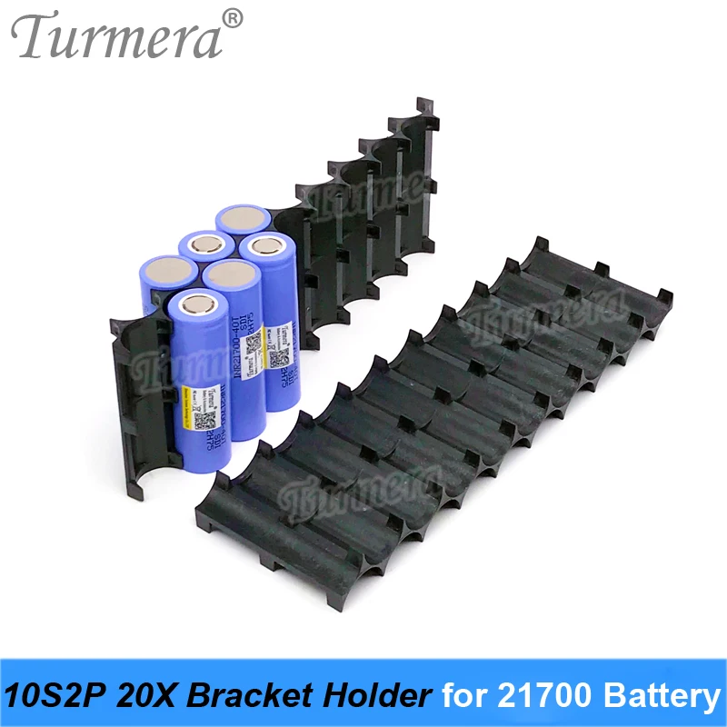 Turmera 10Piece 10S2P 20X 21700 Battery Holder Bracket 21700 Spacer Assemble for 36V 48V Electric Bike or Escooter Batteries Use