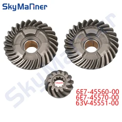 Gear Set 6E7-45560-01 63V-45551-00 6E7-45571-00 For Yamaha Hidea 2 Stroke 15HP 15F Boat Motor Boat Engine Parts