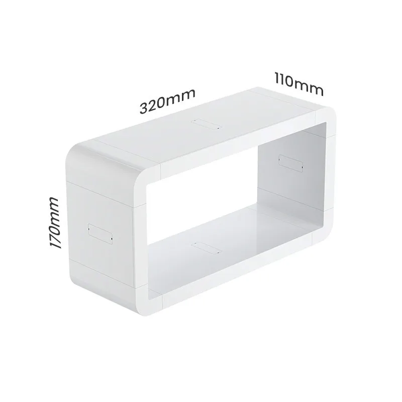 Kitchen Organizer Bathroom Wall Waterproof Cosmetic Rack Storage Bedroom Shelf Tray Kitchen Living Room Strong Sticky Pad Shelf