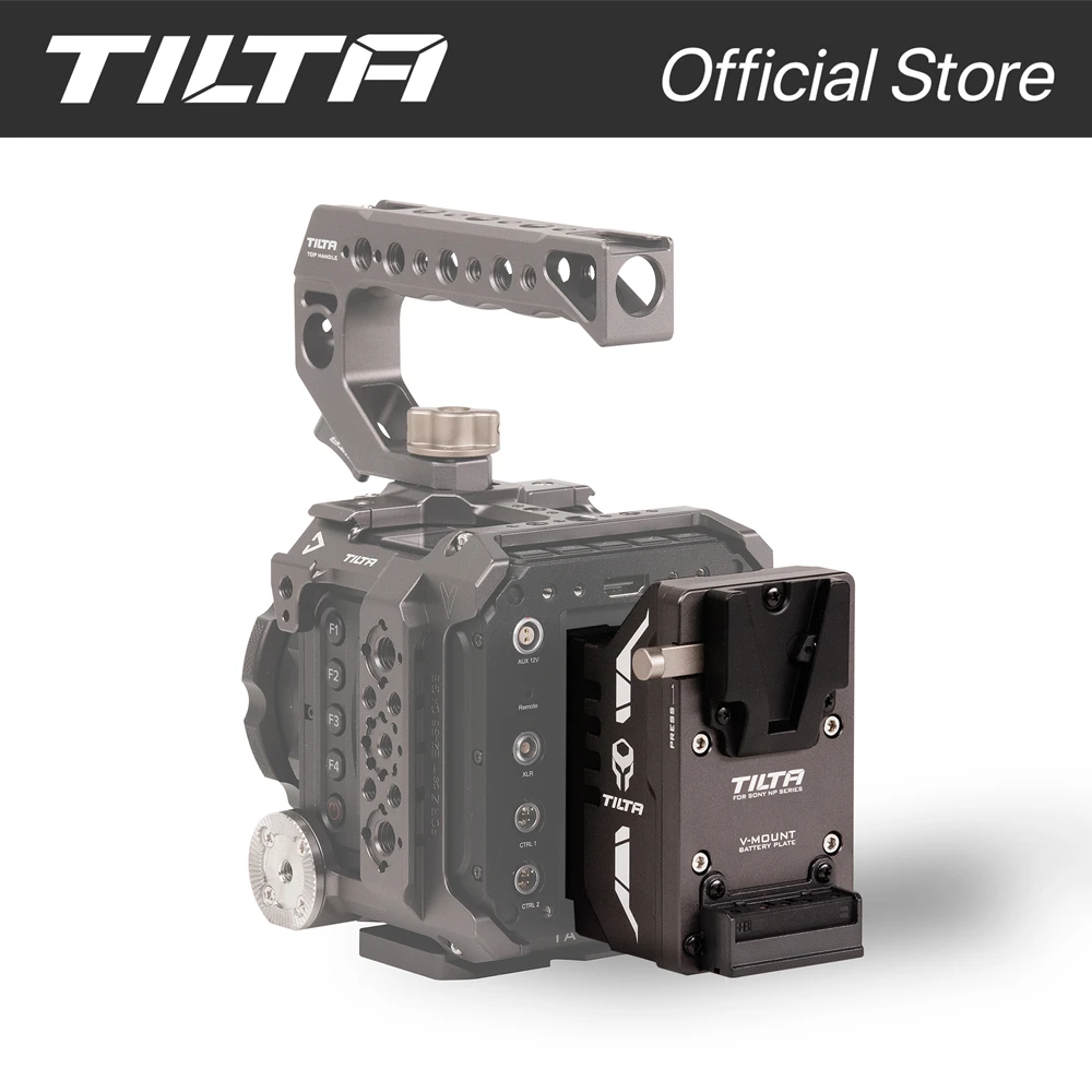 Tilta V Mount Battery Plate for Z CAM cameras for Sony L Series to V-Mount Adapter Battery Plate Type I Tiltaing Gray TA-ABP-G