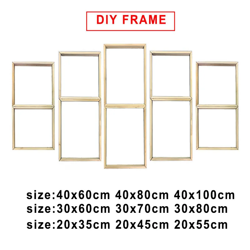 

5 шт. настенная художественная Рамка DIY рамки настенные картины рамка для плакатов деревянная рамка для холста постер