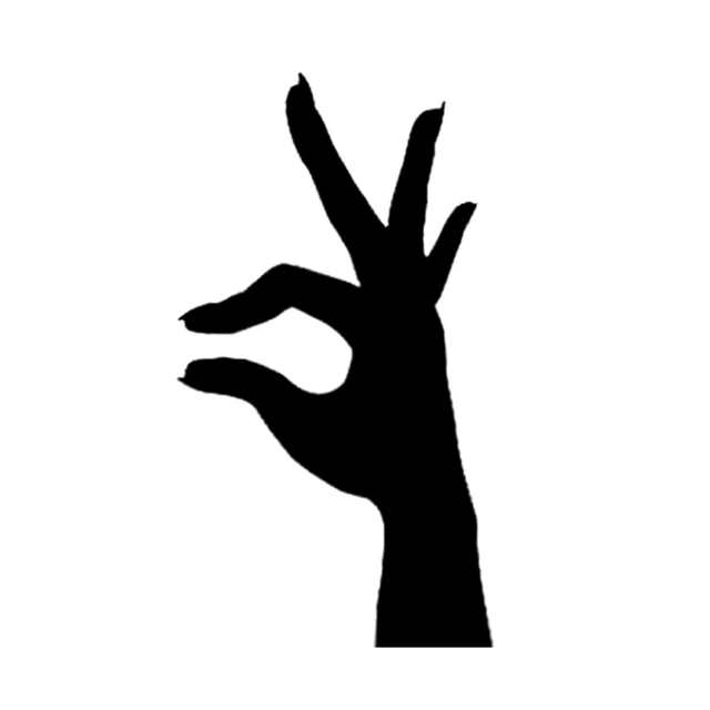 

8.8*16.1CM Interesting Hand Car Sticker Vinyl Motorcycle Accessories