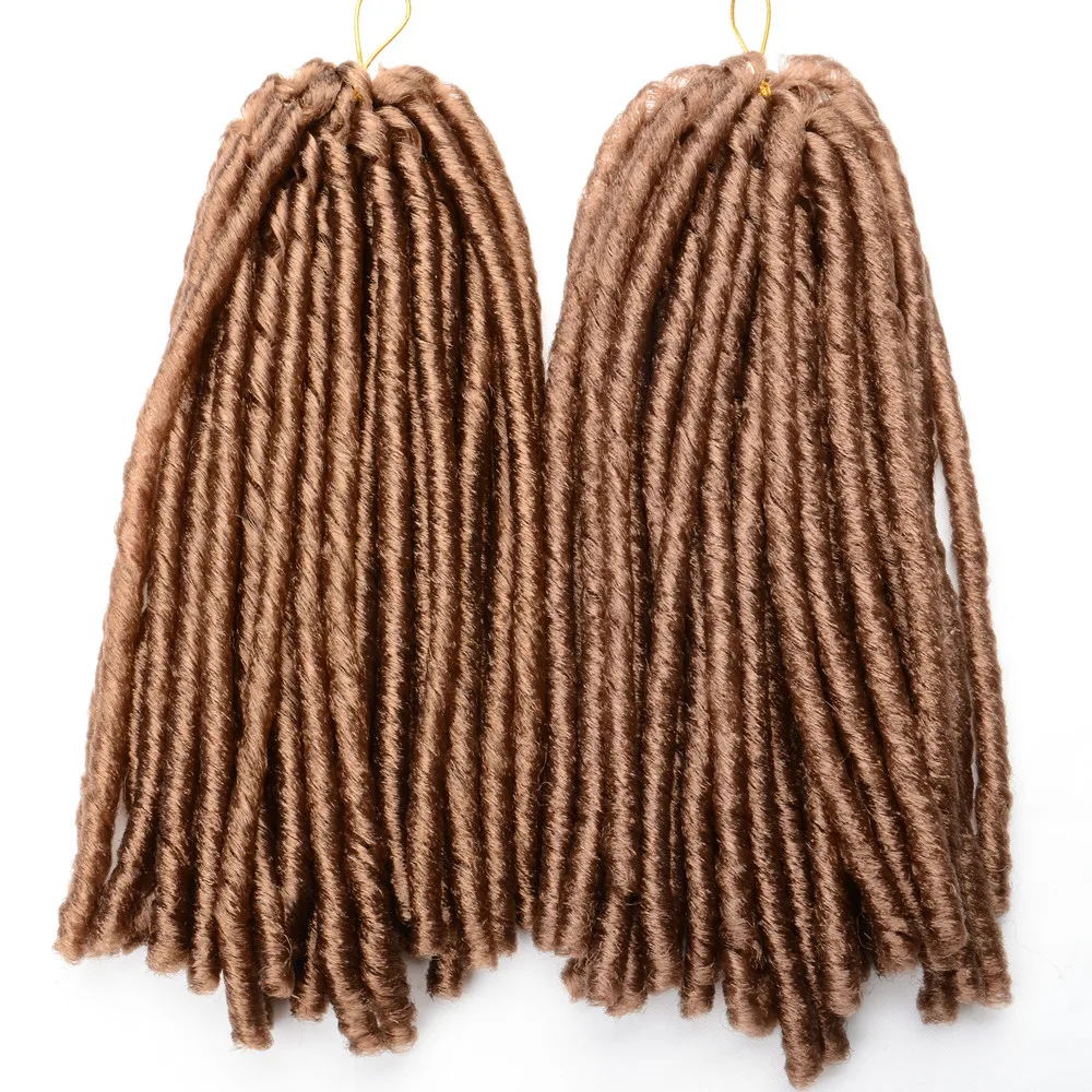 Full Star Häkelzöpfe Synthetische Haarverlängerungen Weiche Faux Locs Schwarz Braun Bug Farbe 70 G/Pack Häkelhaar für Frauen – Detail 17