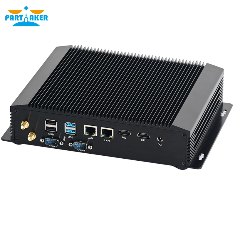 Wentylator przemysłowy Mini PC i5 1035G1 i7 1065G7 Windows 10 Pro Win11 2*DDR4 2*Lan 2*HD karta SIM wytrzymały komputer stacjonarny PC