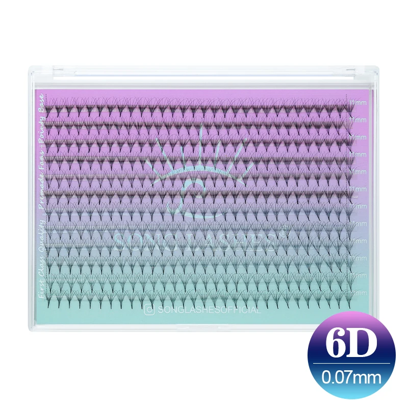 Song Lashes 3D-14D Mega Tray Promade Volume Fans Scherpe Smalle Dunne Puntige Basis Wimperverlenging Groot Volume Fans Lash Extension