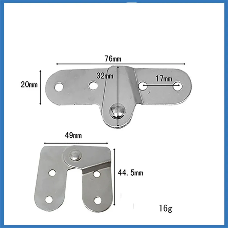 Thickness 1.5mm Folding Table Storage  Furniture Hardware Folding Hinge