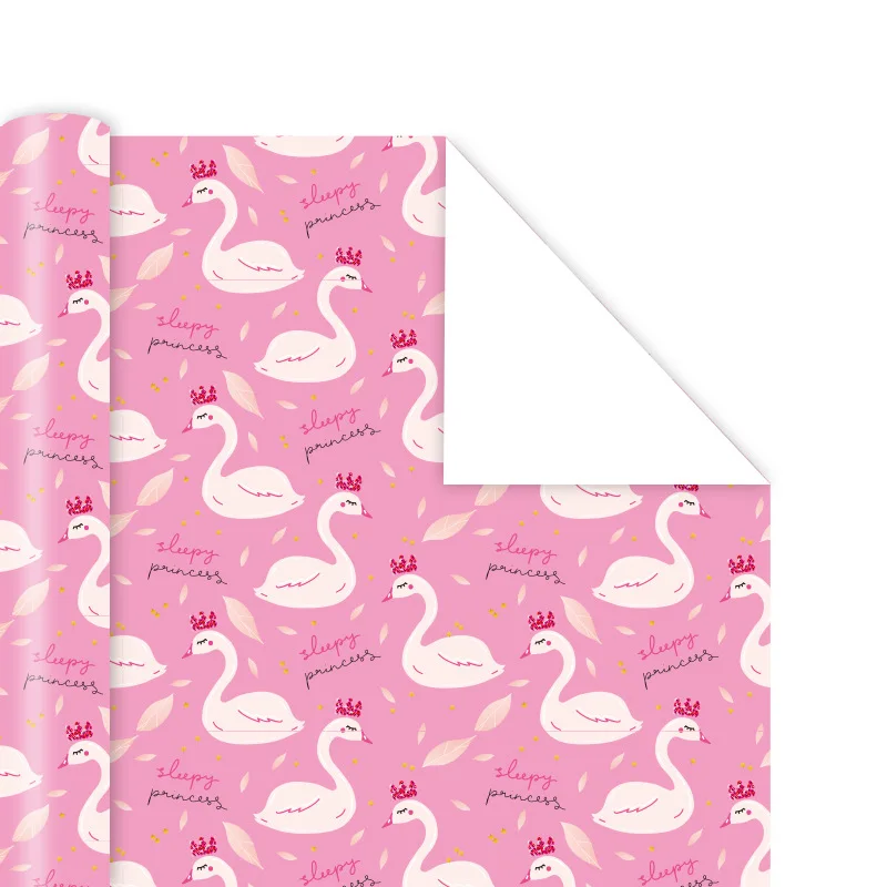 50*70cm papier pakowy dziecko prezent świąteczny dekoracja papier seria świąteczna śliczne zwierzęta Galaxy Flamingo prezent ślubny papier