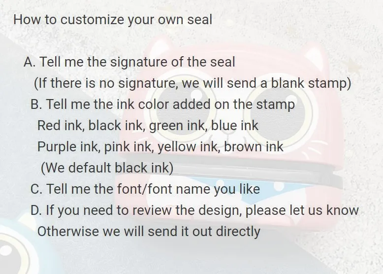 Cute Pet Baby Seal Custom Cartoon Kindergarten Name Student Clothes Photosensitive Non-Fading Small Animal Stamp