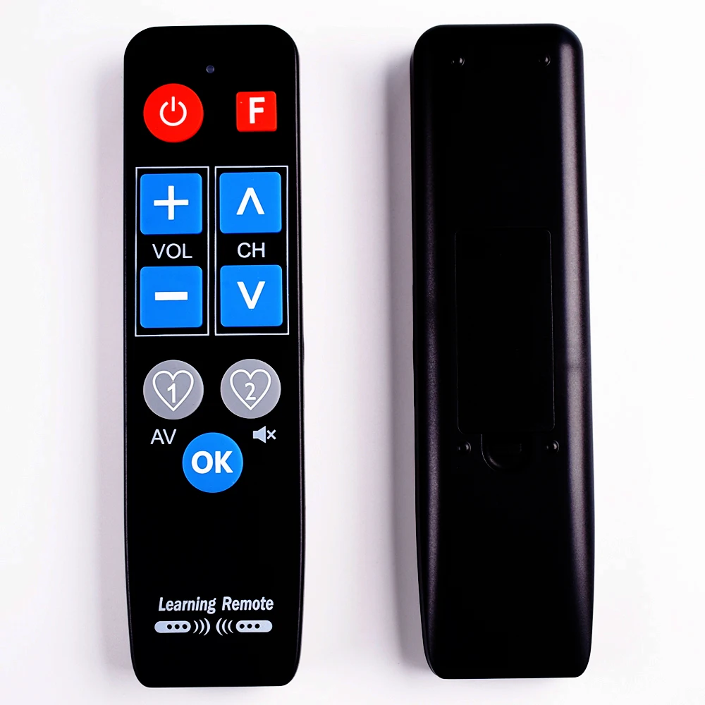 IR Learn Universal Remote Control for TV-BOX DVD STB VCR HIFI TV Heater ,  9 Big buttons Learning Controller