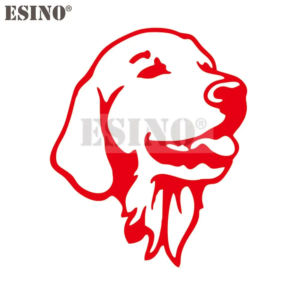 Car Styling Creative Cute Lovely Dog Pet Golden Retriever Decorative Decal Cartoon PVC 3D Carving Car Body Sticker Pattern Vinyl