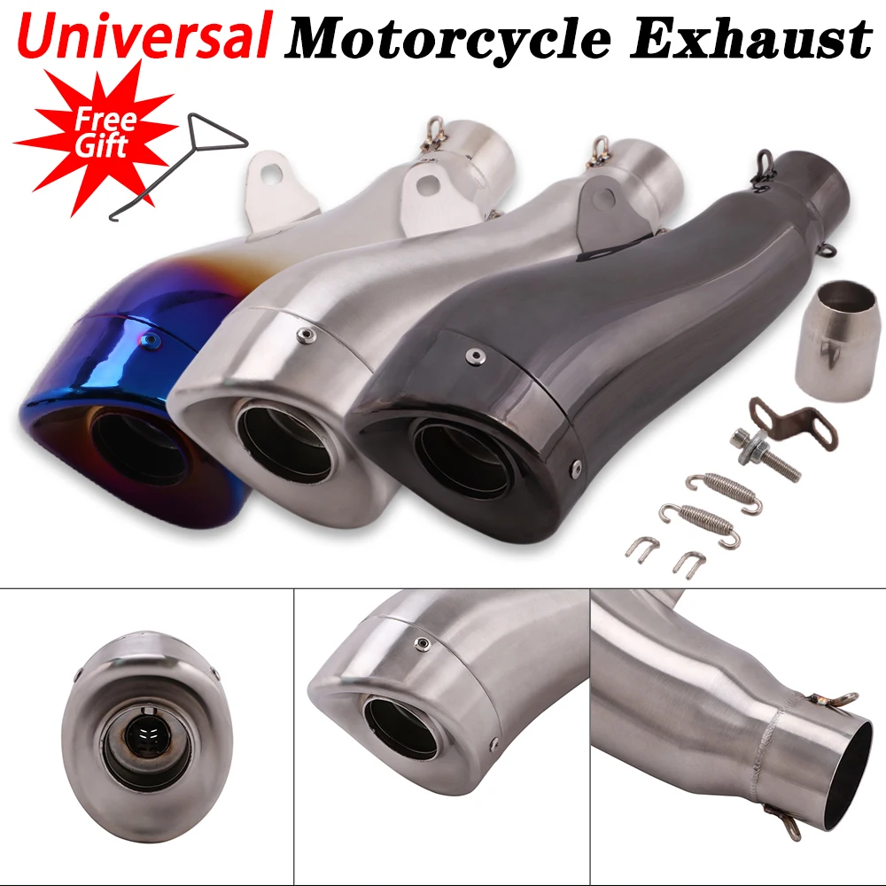 

Universal Motorcycle Exhaust Escape Moto Muffler Pipe Modified With DB Killer for BMW S1000RR Z1000 TNT600 KTM1290 MT-03 CB400