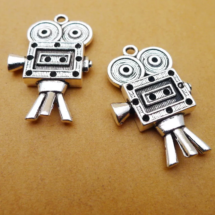 4 PCS/Lot 39mm*25mm Pendant Antique Silver Color Retro Camera Charms For DIY Jewelry Making DIY Handmade Craft