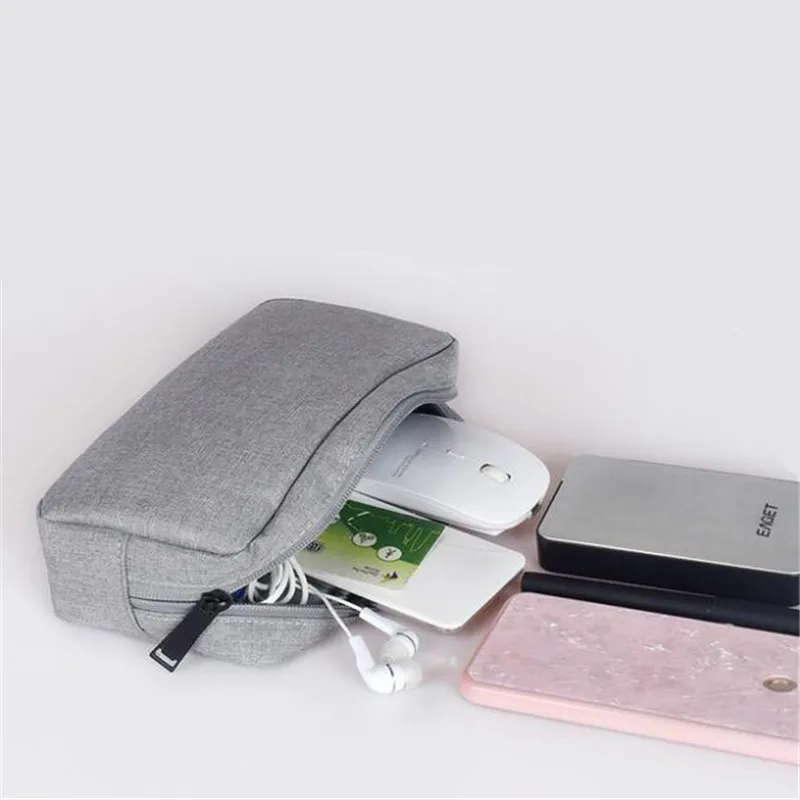 High Quality Digital Accessories Storage Bag Portable Waterproof USB Cable Earphone Charge Pal Organizer Makeup Bag Travel Pouch