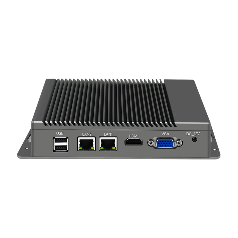 Celeron J3455 Quạt Không Cánh Mini PC Intel N2830 Dual LAN Windows 10 N2940 4 Nhân Công Nghiệp Máy Tính Để Bàn Mini Máy Tính COM