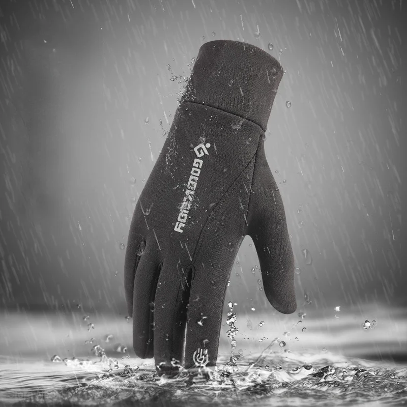 Xiaomi zimowe rękawiczki jeździeckie męskie ciepłe odkryte rękawiczki sportowe wiatroszczelne wodoodporne Plus aksamitne rękawiczki rowerowe dotykowe rękawice do ekranu