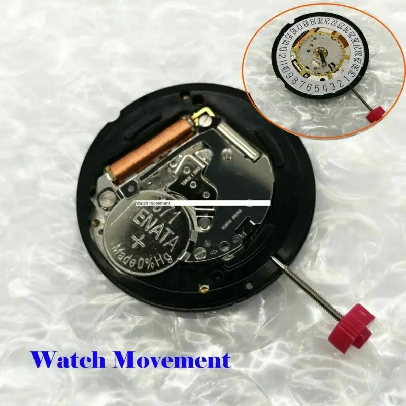 26mm Single Calendar Quartz Watch Movement With Battery & Stem Date at 3' / 6' Replacement Parts For Swiss Ronda 715 Accessories