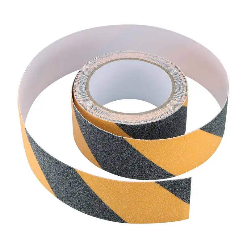 Stair Floor Treads PVC Anti Slip Grip Black Yellow 80Grit Safety Walk Non Skid Abrasive Tape