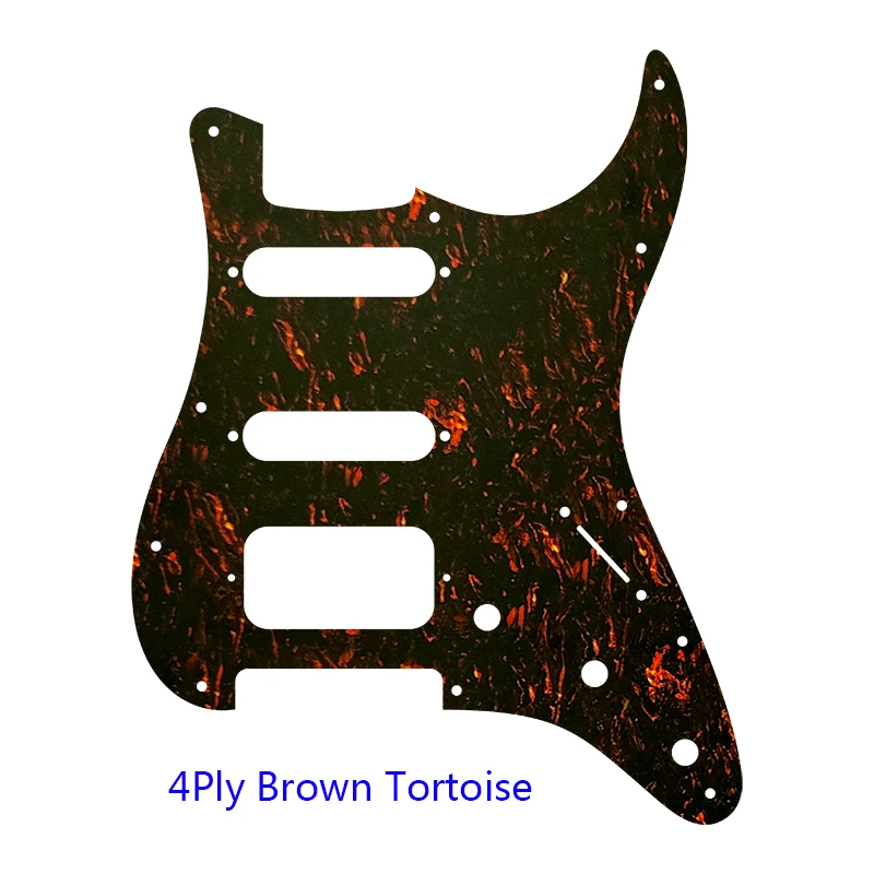 Fei Man Custom Guitar Parts, Standard St Humbcker Hss, Pickguard Scratch Plate, Flame Pattern, 72 '11 Screw Hole