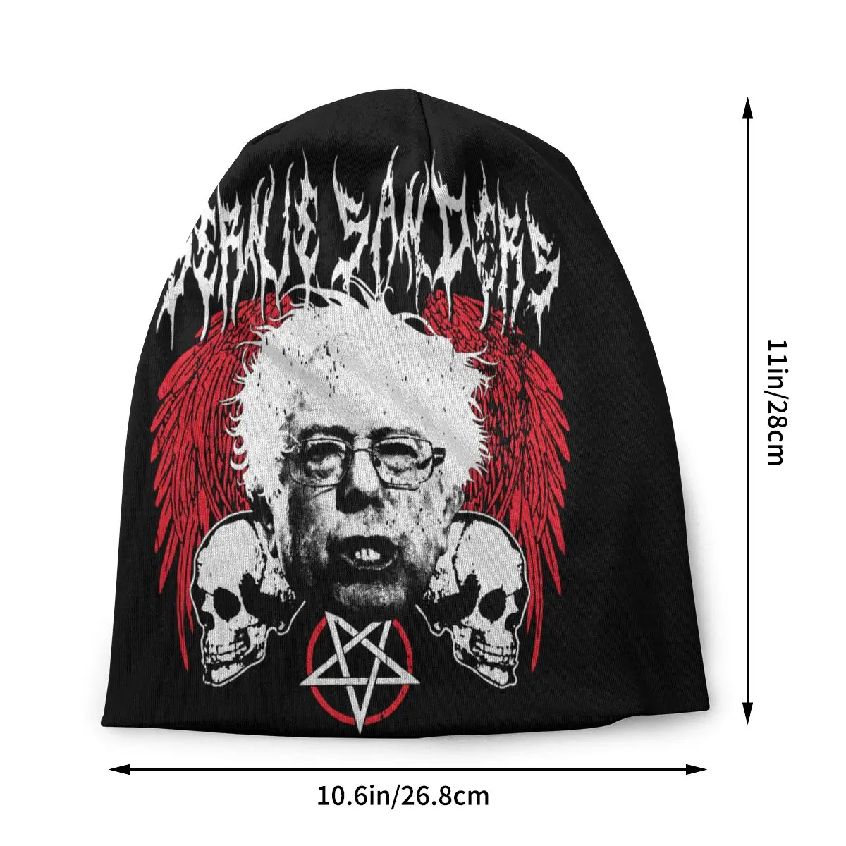 Feel The Bern Heavy Metal Bernie Sanders Bonnet Hats Knit Hat Hip Hop Street Skullies Beanies Hats Unisex Warm Dual-use Cap