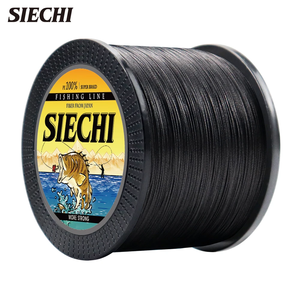 New Original SIECHI Fishing Line 300m 500m 1000m 8 Strands Braided PE Line Fishing Tackle 20-88LBS Made in Japan