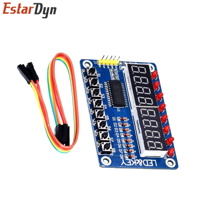 TM1638 Module Key Display For AVR Arduino New 8-Bit Digital LED Tube 8-Bit